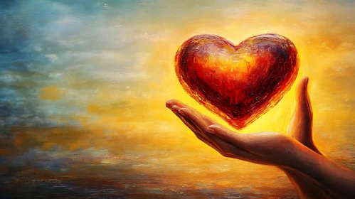 Heart Held High: A Love Painting