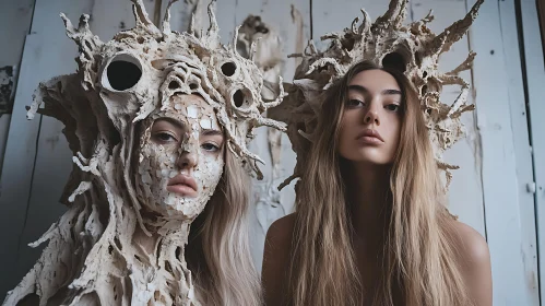 Portraits with Avant-Garde Headpieces