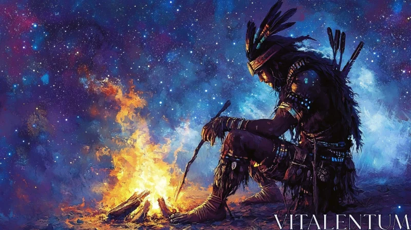 Contemplation by the Fire
