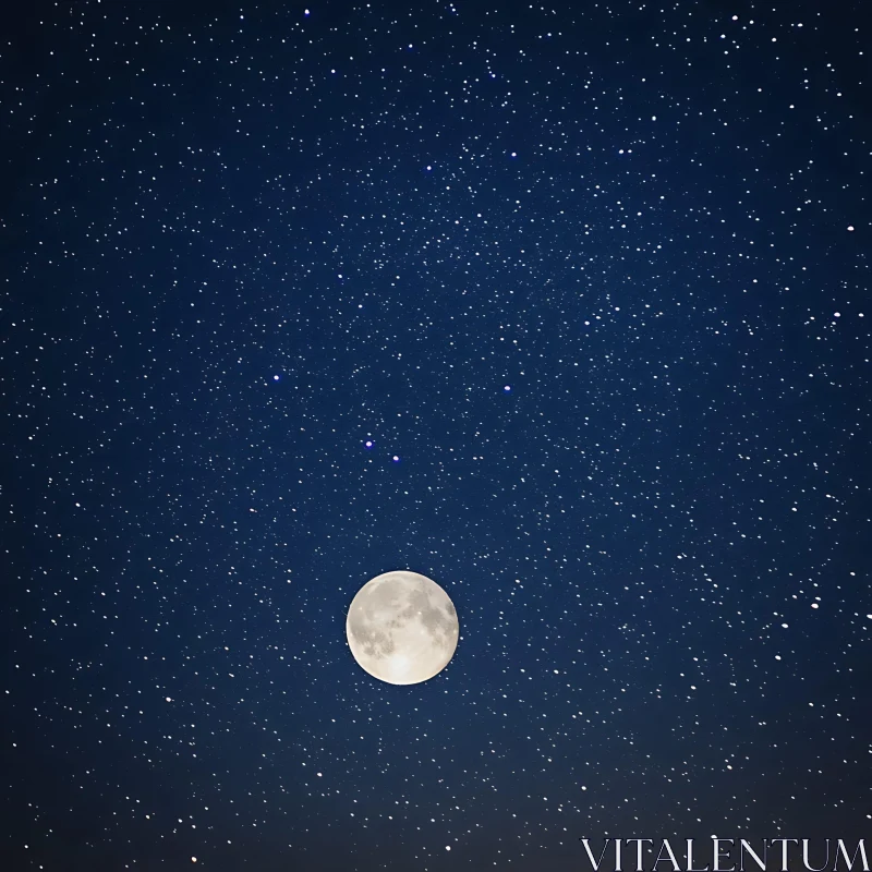 Celestial Moonlit Starry Night
