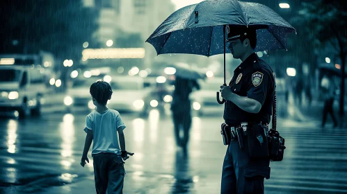 A Rainy Day Scene