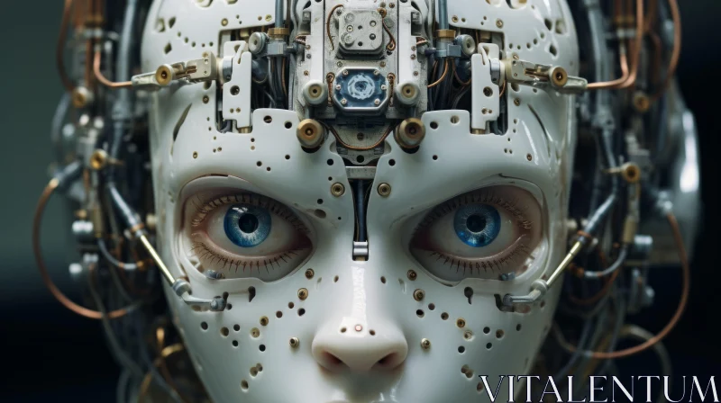 Futuristic Female Cyborg: A Blend of Surreal and Real AI Image