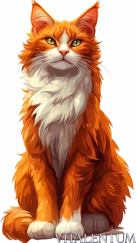 Proud Feline Artwork AI Image