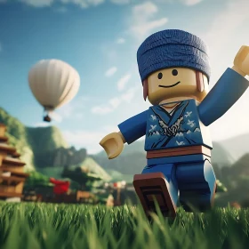 Lego Character with Balloon