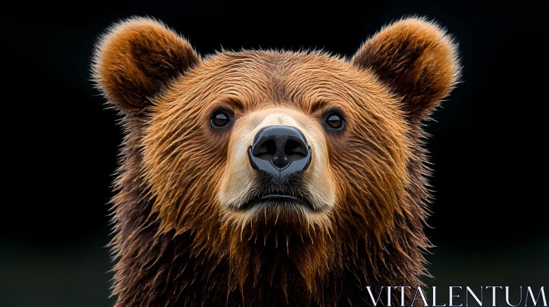 Wildlife Bear Close-Up AI Image