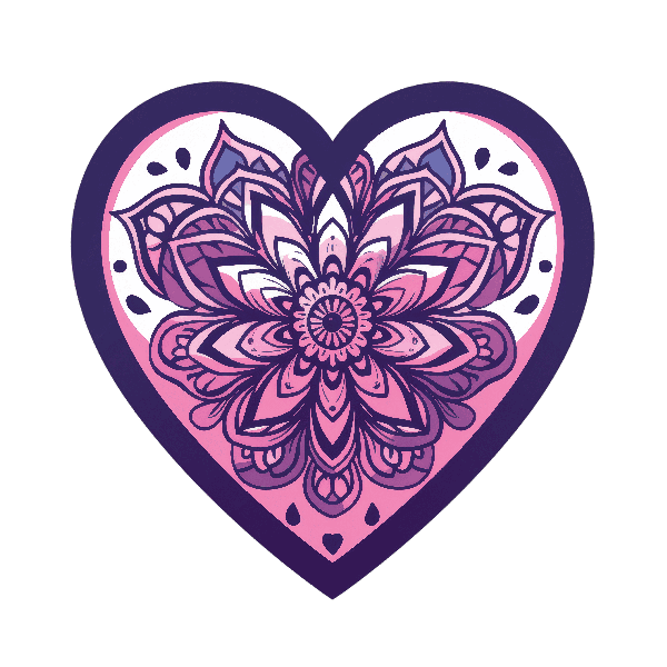 Heart Mandala Art Print