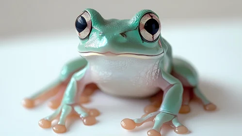 Frog with Glossy Eyes