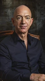 Portrait of a Bald Executive