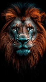 Wild Lion Art Portrait