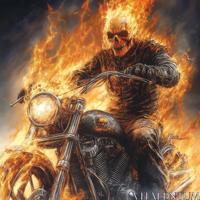 Infernal Skeleton Biker AI Image