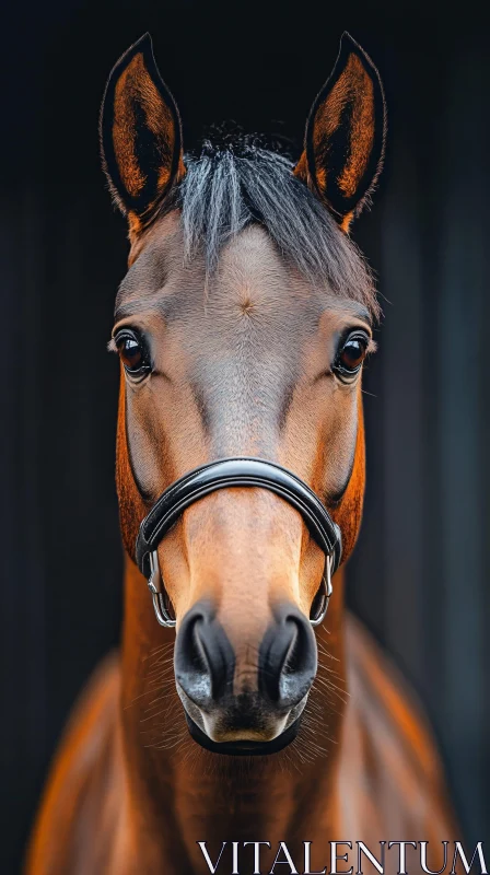 AI ART Equine Beauty Close-Up