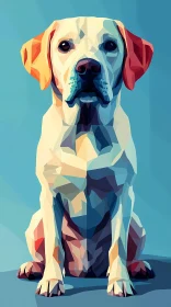 Geometric Dog Art