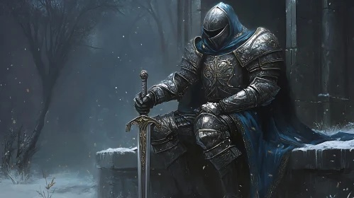 Armored Knight with Sword