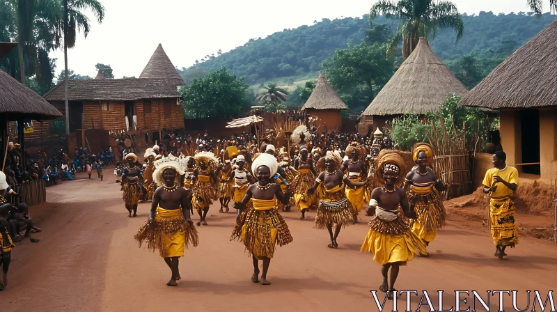 AI ART Celebration in an African Village