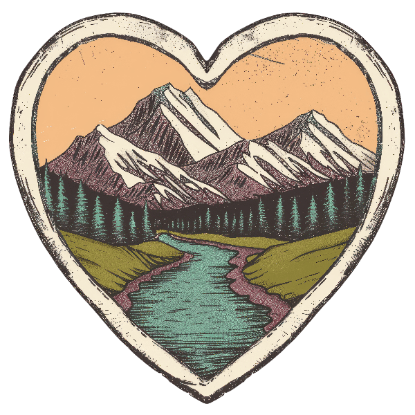 Nature Heart T-Shirt Graphic