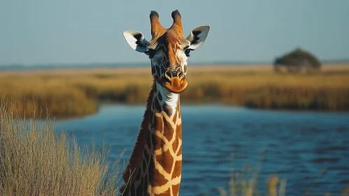 Giraffe in its Natural Habitat