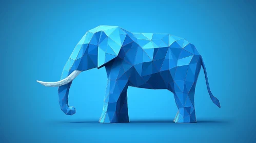 Abstract Polygonal Elephant