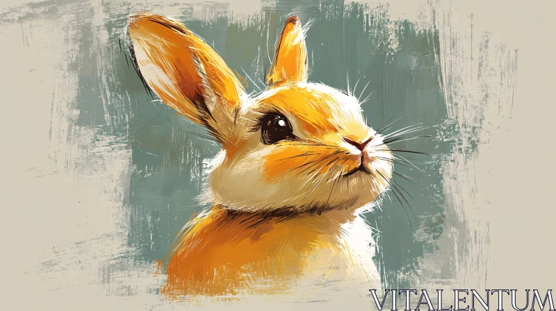 Expressive Rabbit Art AI Image