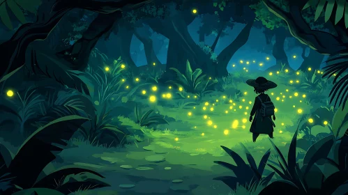 Luminous Night in the Woods