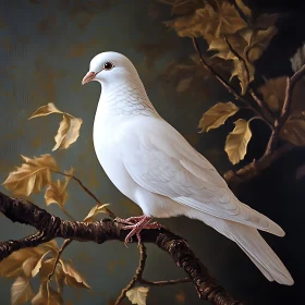 Dove on Branch