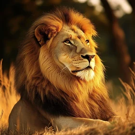 Golden Lion in the Wild