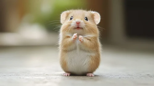 Cute Standing Hamster