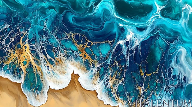 AI ART Coastal Fluid Design