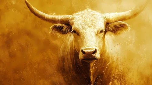 Golden Bull Portrait