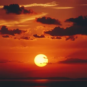 Tranquil Sunset Reflection