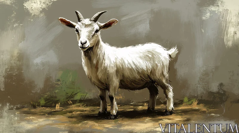 Goat Illustration AI Image