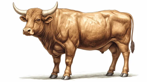 Powerful Bull Artwork