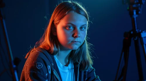 Greta Thunberg in Studio Lighting