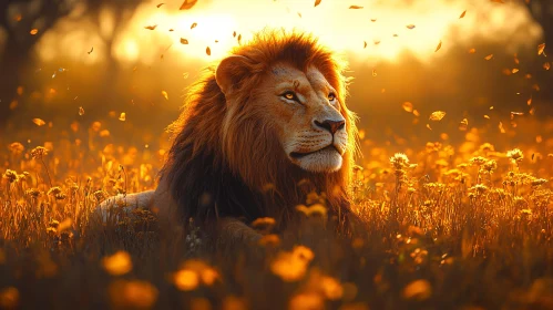 Majestic Lion Portrait