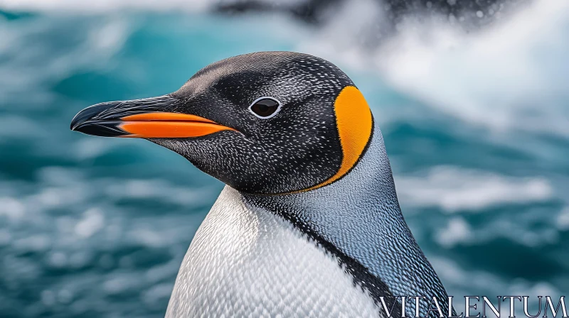 Vibrant Penguin Close-Up AI Image