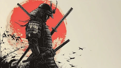 Armored Samurai with Katana