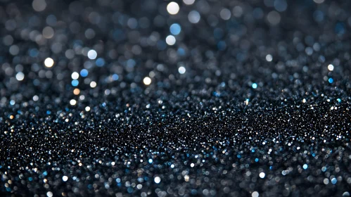 Sparkling Black Glitter Texture