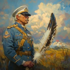 Portrait of a Soldier with Feather