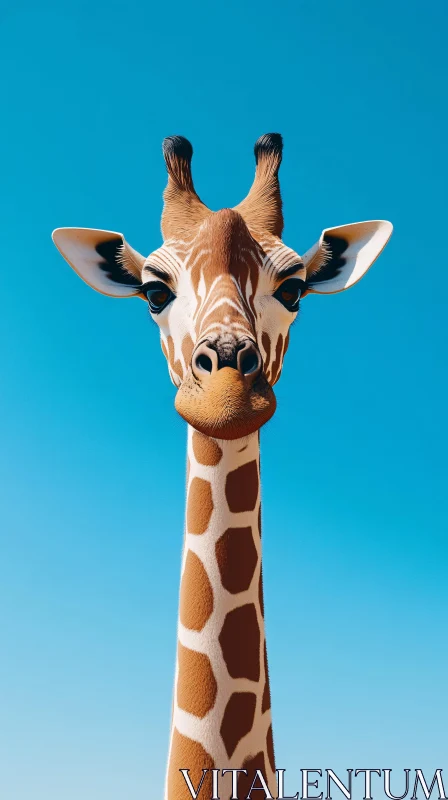 Graceful Giraffe in Natural Habitat AI Image