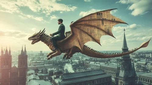 Dragon Rider in the City