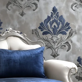 Sophisticated Interior with Damask Patterns