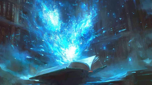 Enchanted Tome in the Library