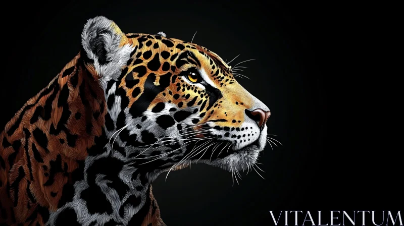 AI ART Wild Leopard Artwork