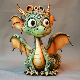 Cartoon Dragon Sculpture