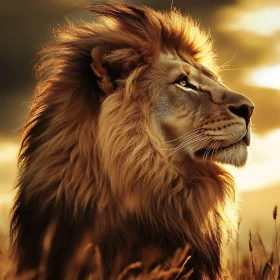 Majestic Lion Portrait