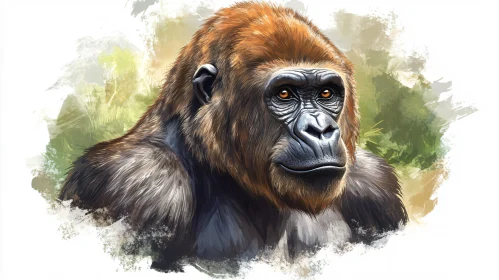 Gorilla Wildlife Portrait