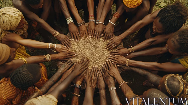 AI ART Circle of Hands: A Symbol of Togetherness