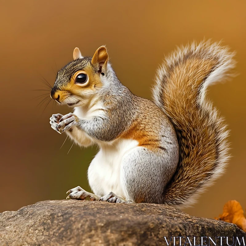 AI ART Squirrel with Nut