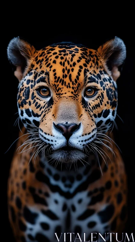 Jaguar's Intense Gaze AI Image