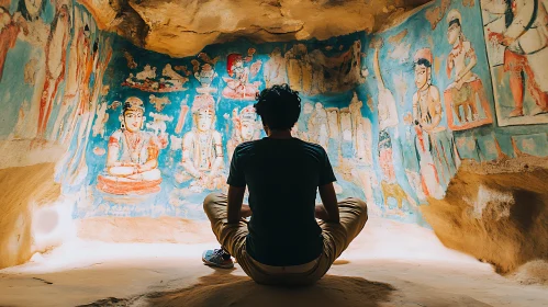 Cave Meditation with Ancient Art