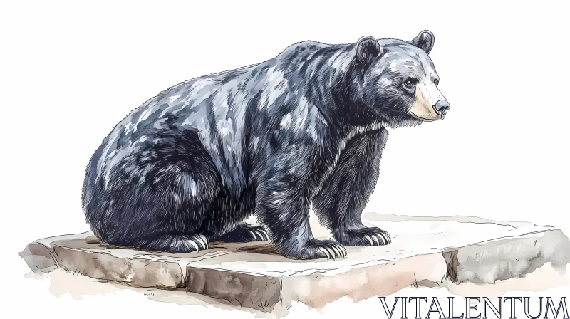 Bear Illustration AI Image